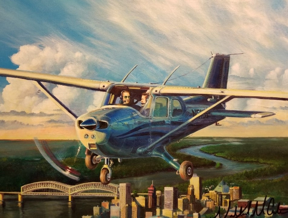 Cessna 172 over Memphis