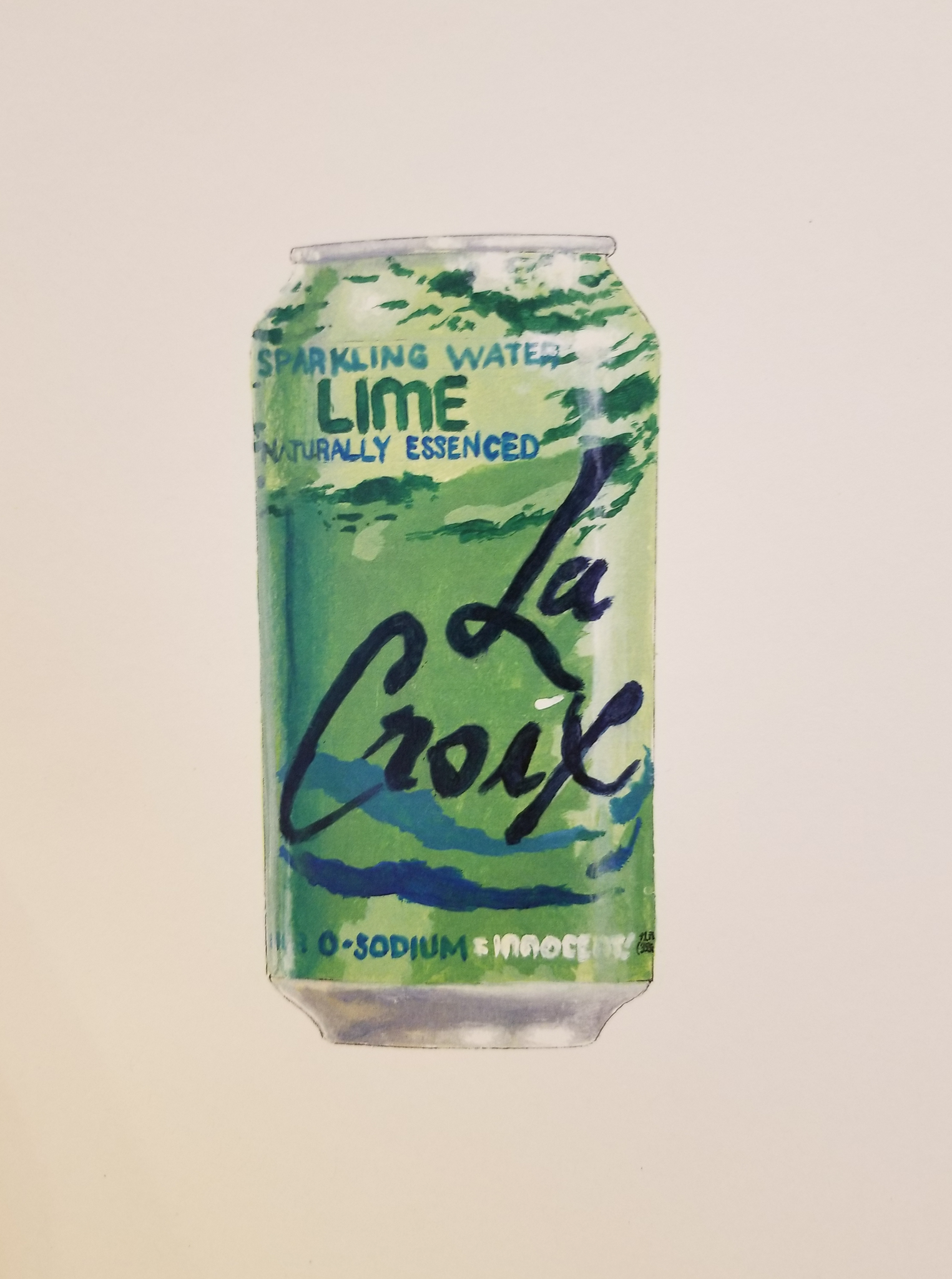 La Croix Can - Lime (Print)